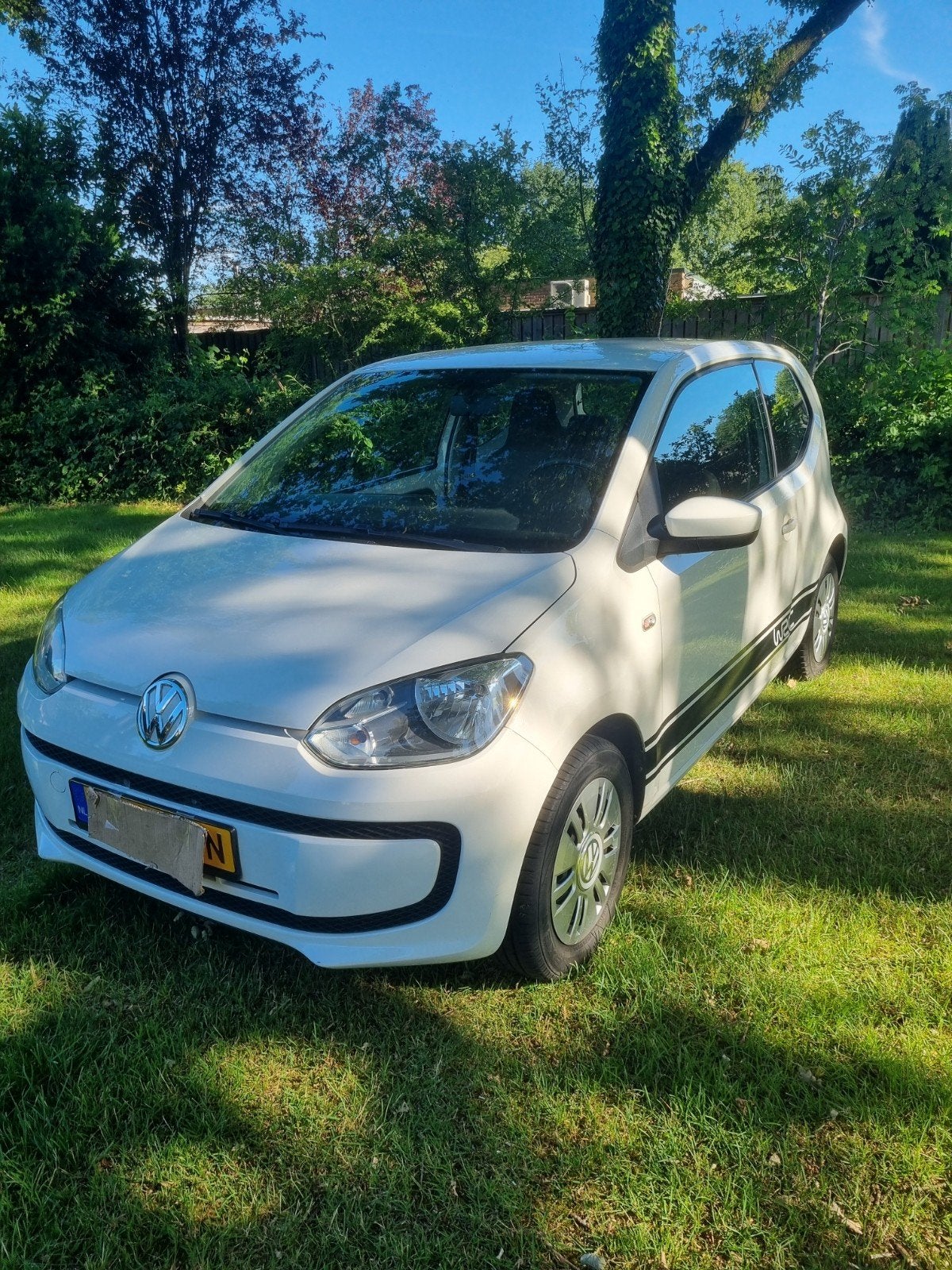 volkswagen up 1.0 12v zonder airco, Voorwielaandrijving, Stof, Up!, Wit