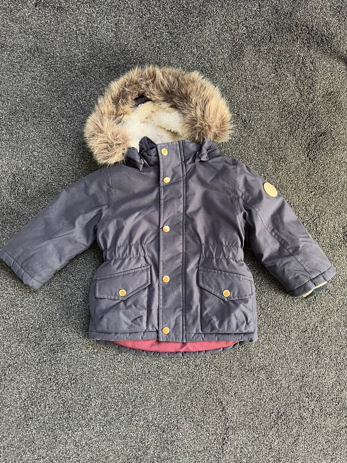 Winterjas name it maat 86, Kinderen en Baby's, Babykleding | Maat 86, Ophalen of Verzenden, Zo goed als nieuw, Meisje, Jasje