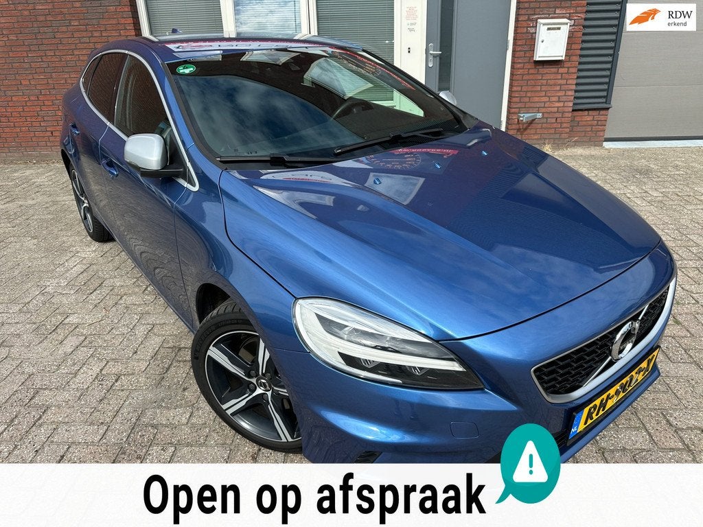 Volvo V40 2.0 T4 Business Sport / Navi / PDC / Leder / Stoel, Auto's, Volvo, Voorwielaandrijving, Gebruikt, Blauw, Automatische klimaatregeling