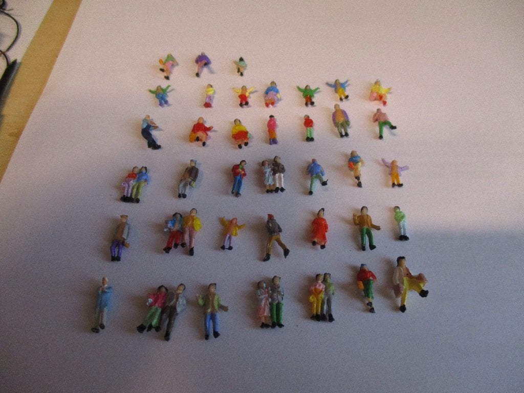 Partij poppetjes/figuren N. spoor, Hobby en Vrije tijd, Gelijkstroom, Overige typen, NVT, Ophalen of Verzenden