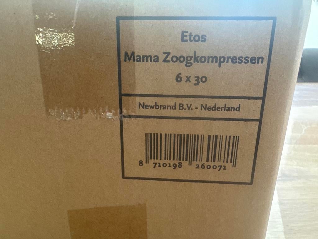 Etos Mama Zoogkompressen - 6 x 30 stuks - Nieuw in doos, Ophalen, Nieuw