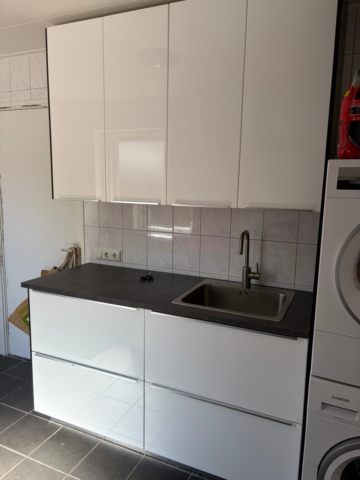 Ikea keukenblok, Ophalen, Gebruikt, Wit, Enkelwandige keuken