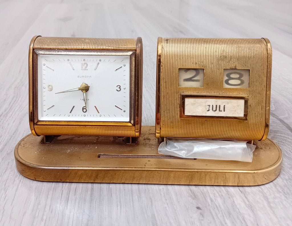 vintage Linden 7 jewel germany klok, Verzenden