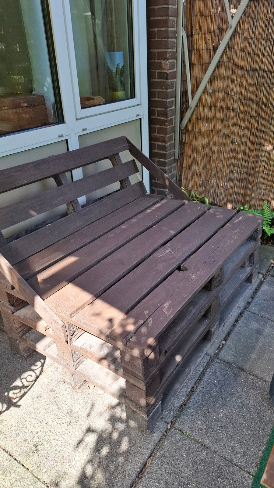 Gratis pallets bank, Ophalen, Hout