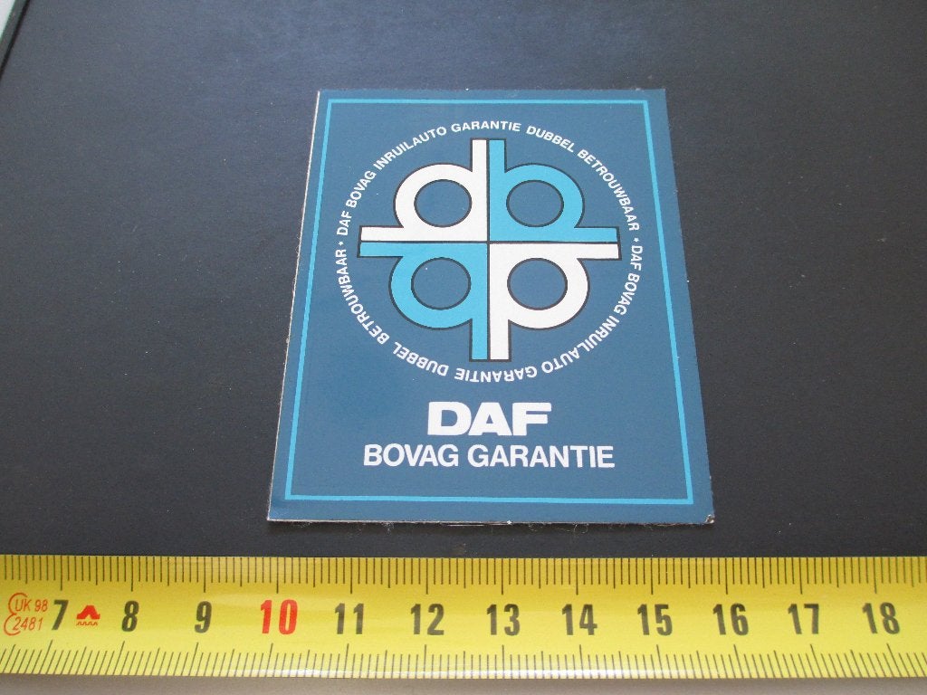 sticker EHV  DAF BOVAG Garantie  LC076, Ophalen, Zo goed als nieuw