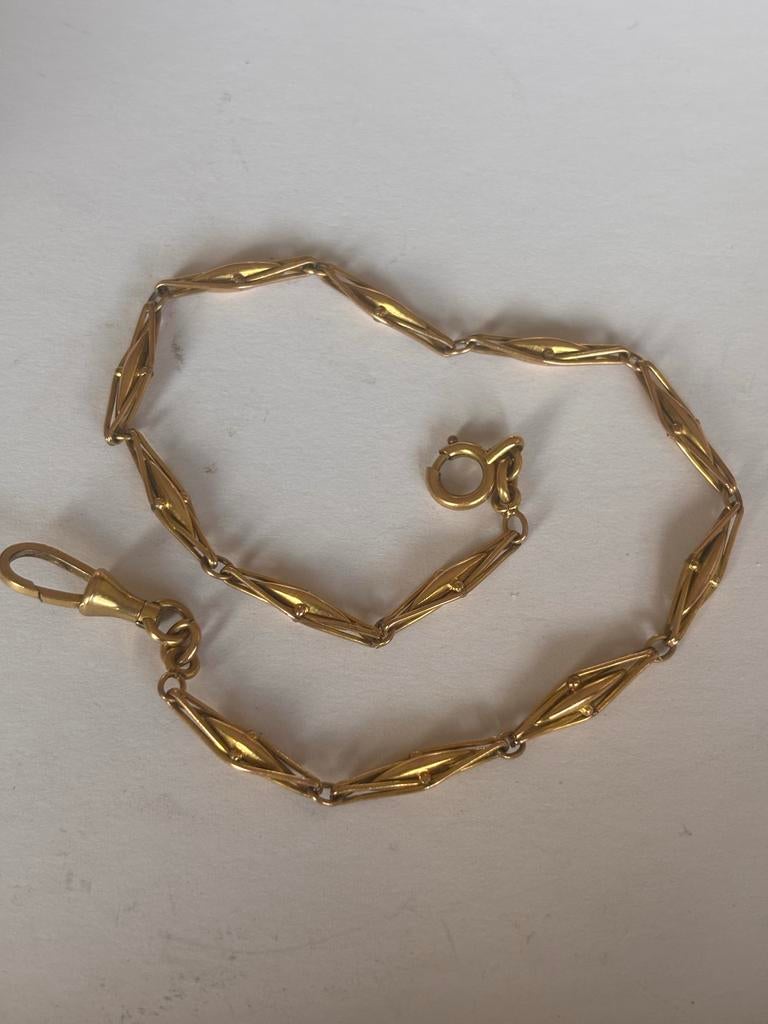 Vintage Murat Horlogeketting - Goudkleurig, Ophalen of Verzenden, Gebruikt, Goud, Overige materialen