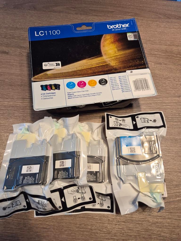 Brother LC1100 Inktcartridges - Complete Set, Ophalen of Verzenden, Nieuw