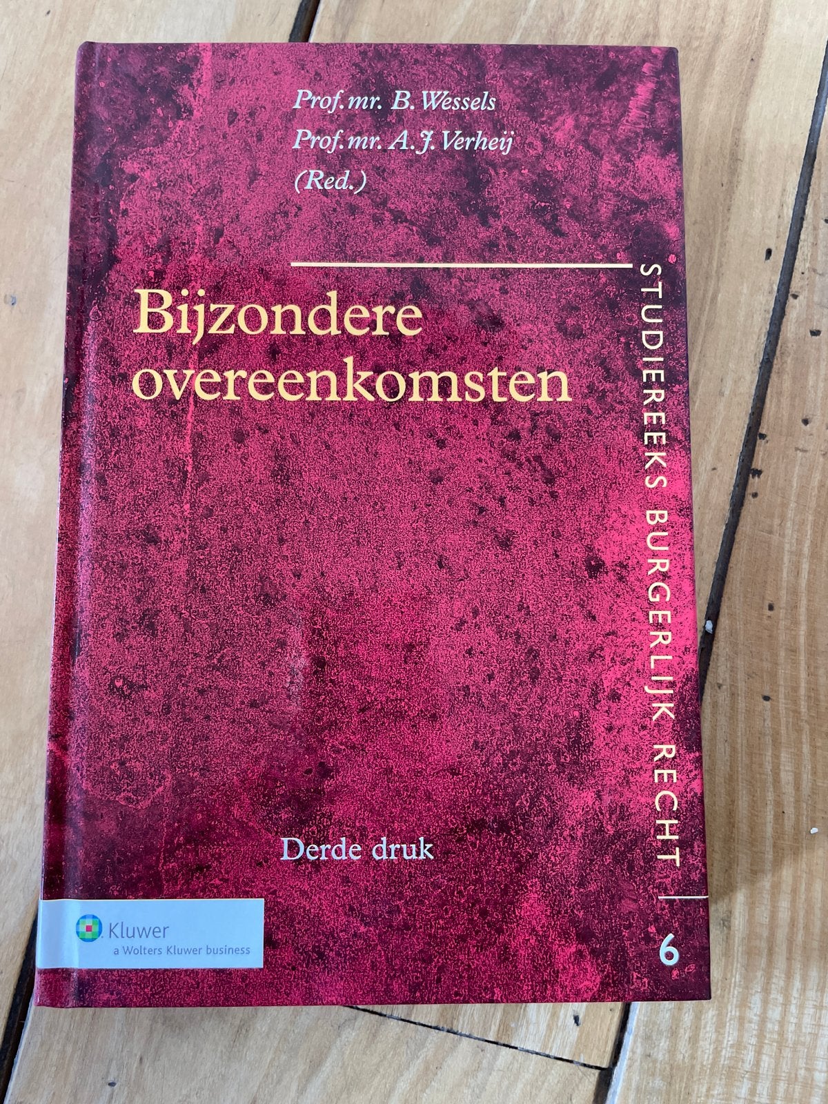 Bijzondere overeenkomsten - Studiereeks Burgerlijk Recht, Boeken, Ophalen of Verzenden, Gamma, Zo goed als nieuw, WO