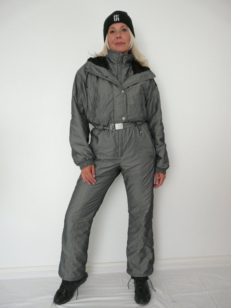*Vintage 90's Zilvergrijs Skipak uit Finland M*, Maat 38/40 (M), Sail Ski, Ophalen of Verzenden, Zo goed als nieuw