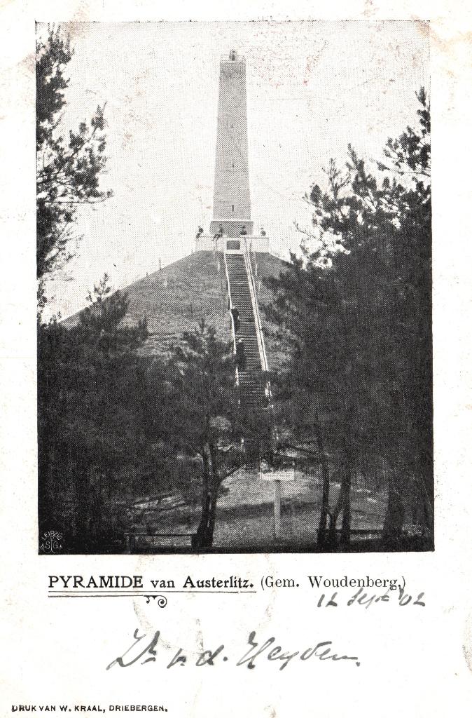 Pyramide van Austerlitz (gem. Woudenberg) (1902) 127992, Verzamelen, Ophalen of Verzenden, Voor 1920, Gelopen, Utrecht