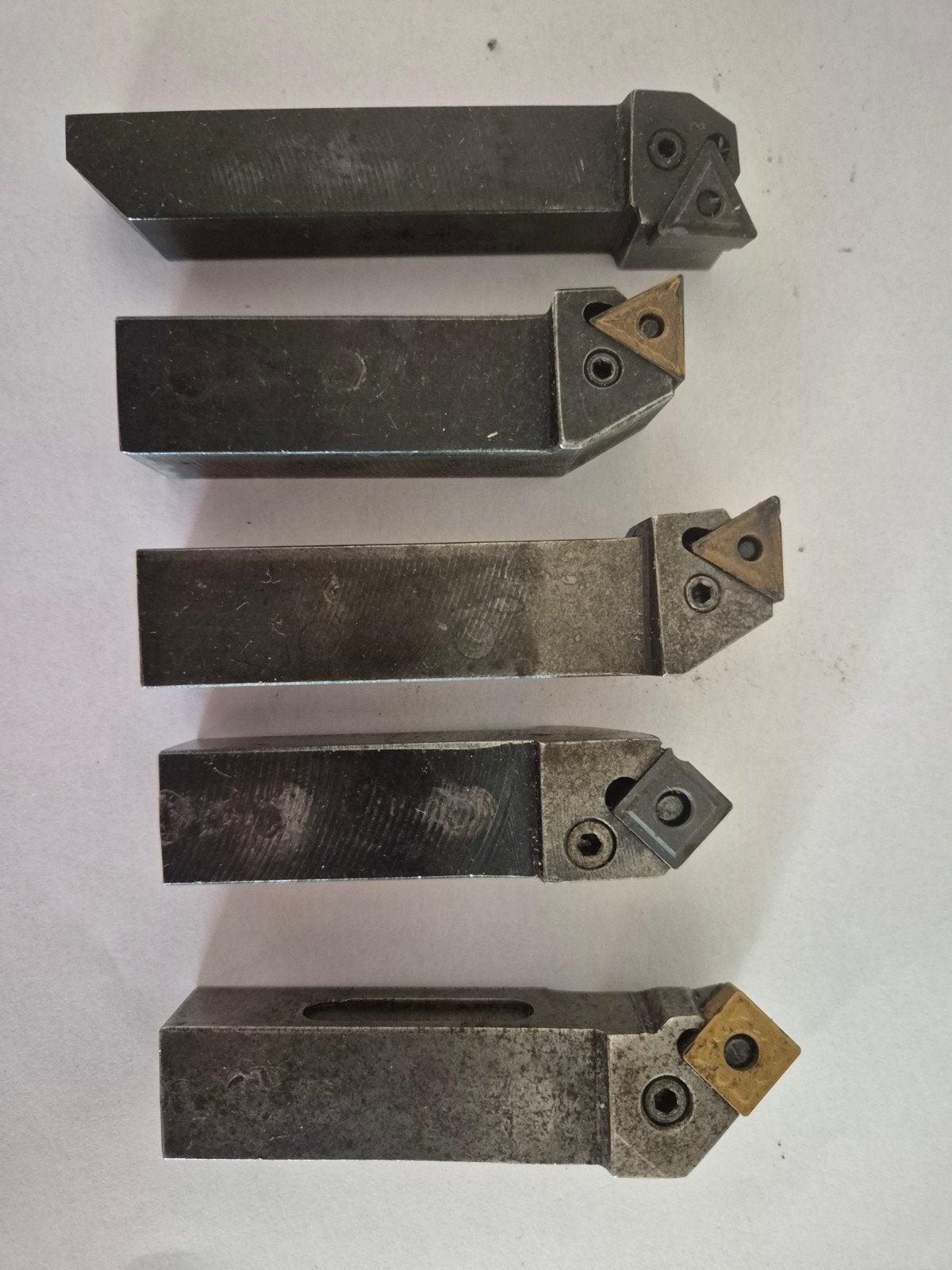 Set van 5 draaibeitels, Ophalen of Verzenden, Gebruikt, Metaaldraaibank