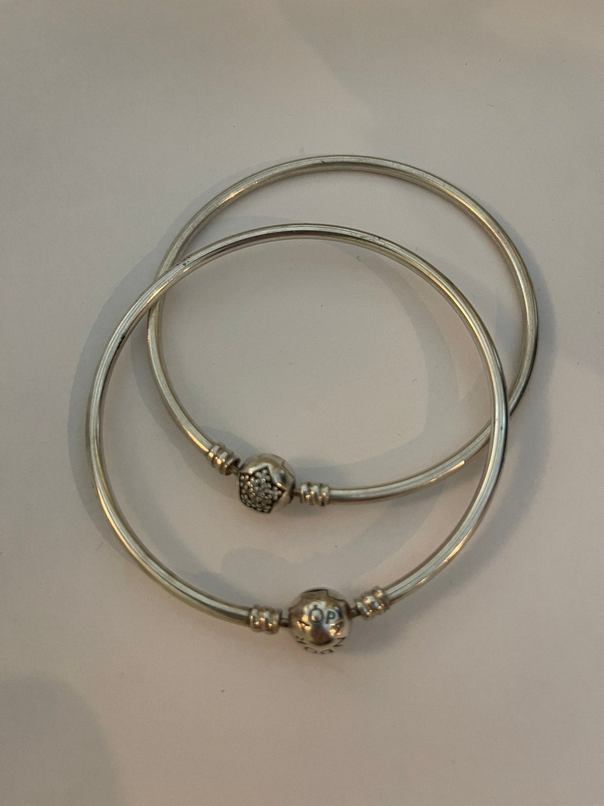 Pandora ~ Moments Bangle ~, Ophalen, Zo goed als nieuw, Zilver