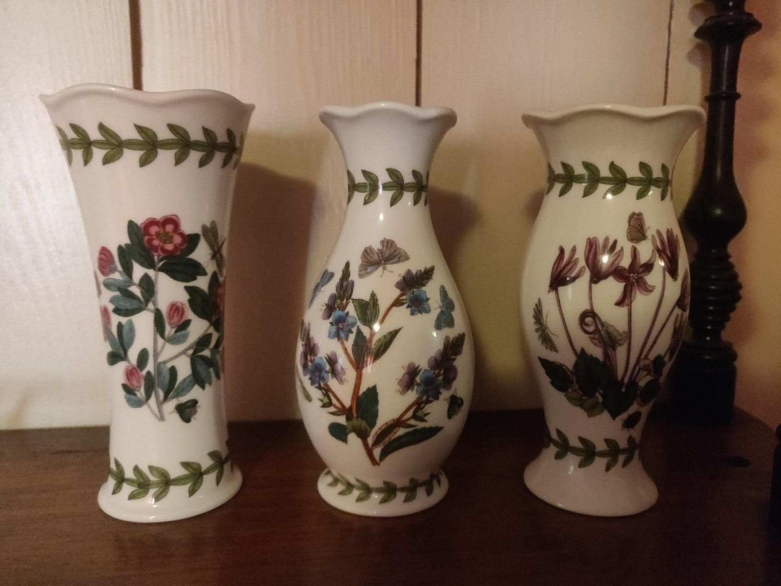 Set van 3 Portmeirion Botanische Vazen - Diverse Motieven, Ophalen of Verzenden