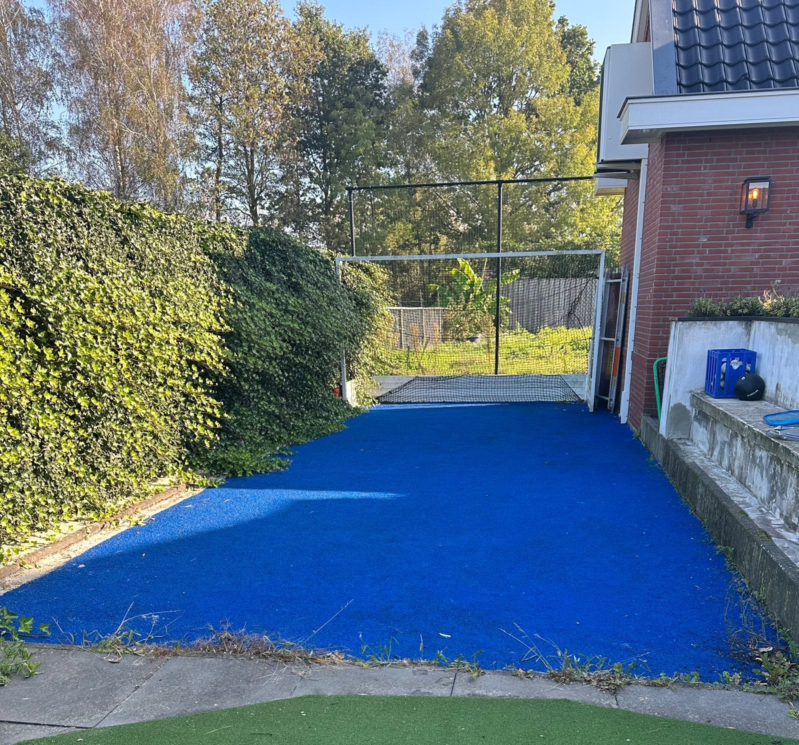 Uniek stuk hockey kunstgras (waterveld) HC Oranje Rood 4x10m, Ophalen, Gebruikt
