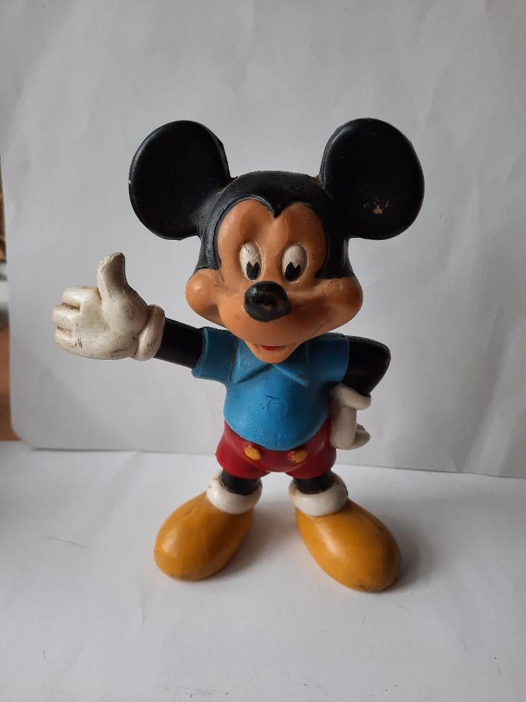 mickey mouse piep popje 1950-1960, Ophalen of Verzenden, Mickey Mouse, Zo goed als nieuw, Beeldje of Figuurtje