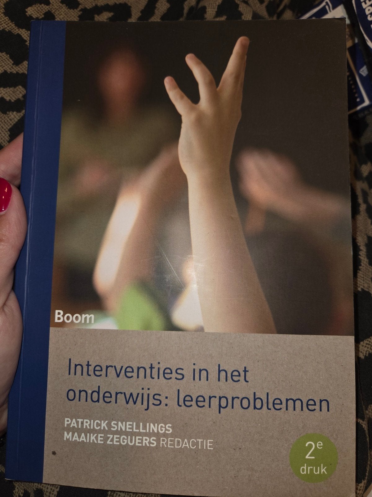 97894623654469 -Interventies in het onderwijs: leerproblemen, Ophalen of Verzenden, Zo goed als nieuw