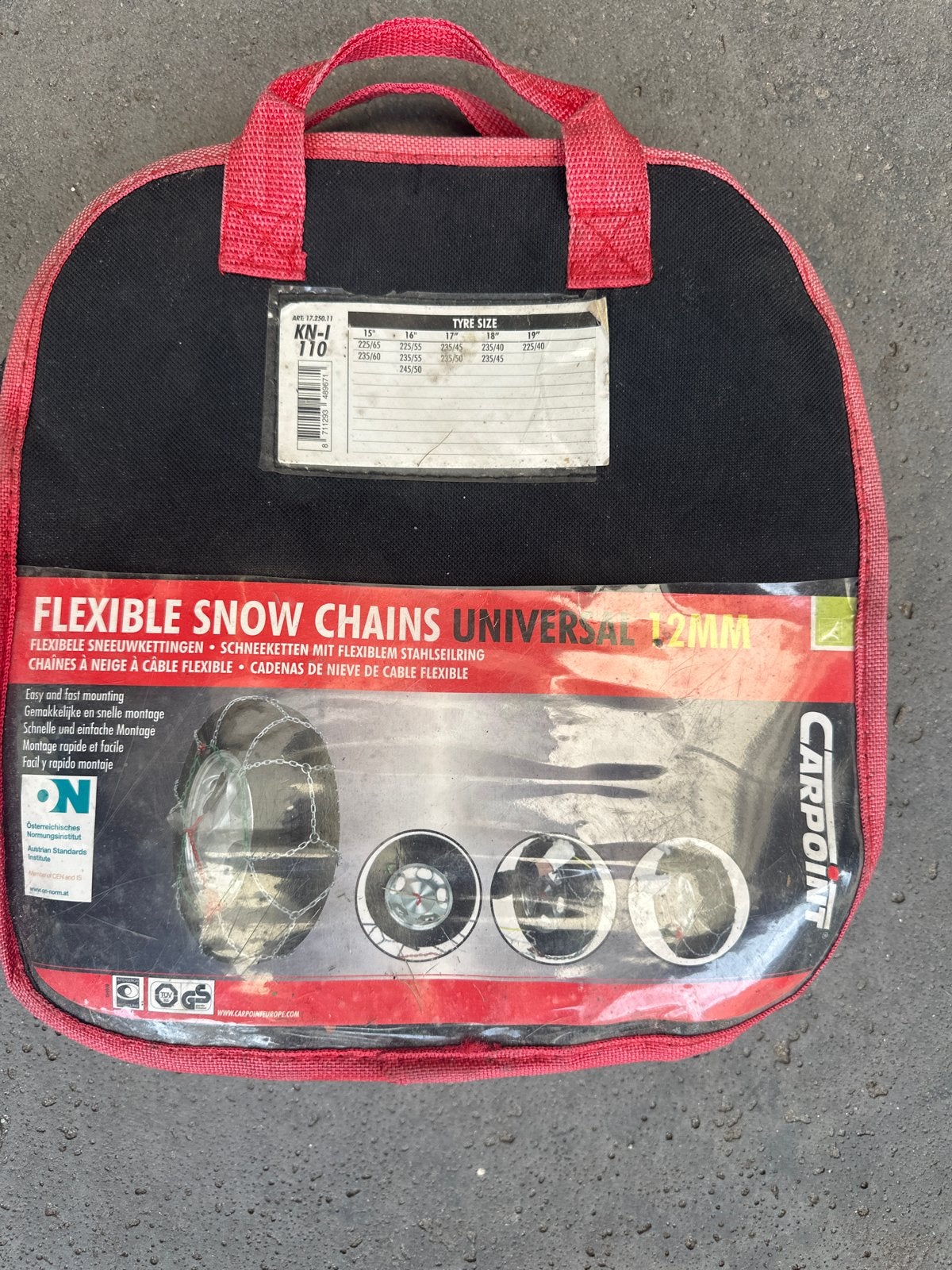 Carpoint Flexible Sneeuwkettingen KN-I 110 - Universeel, Ophalen, Nieuw