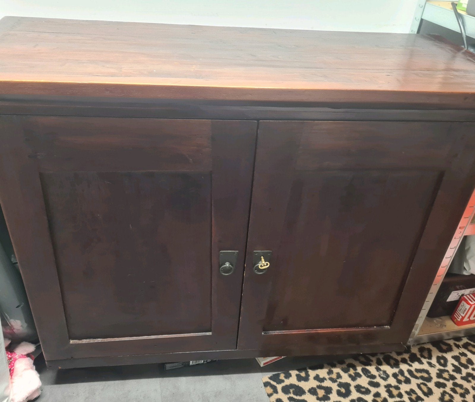 teakhout dressoir, Ophalen, Gebruikt, 25 tot 50 cm, Teakhout