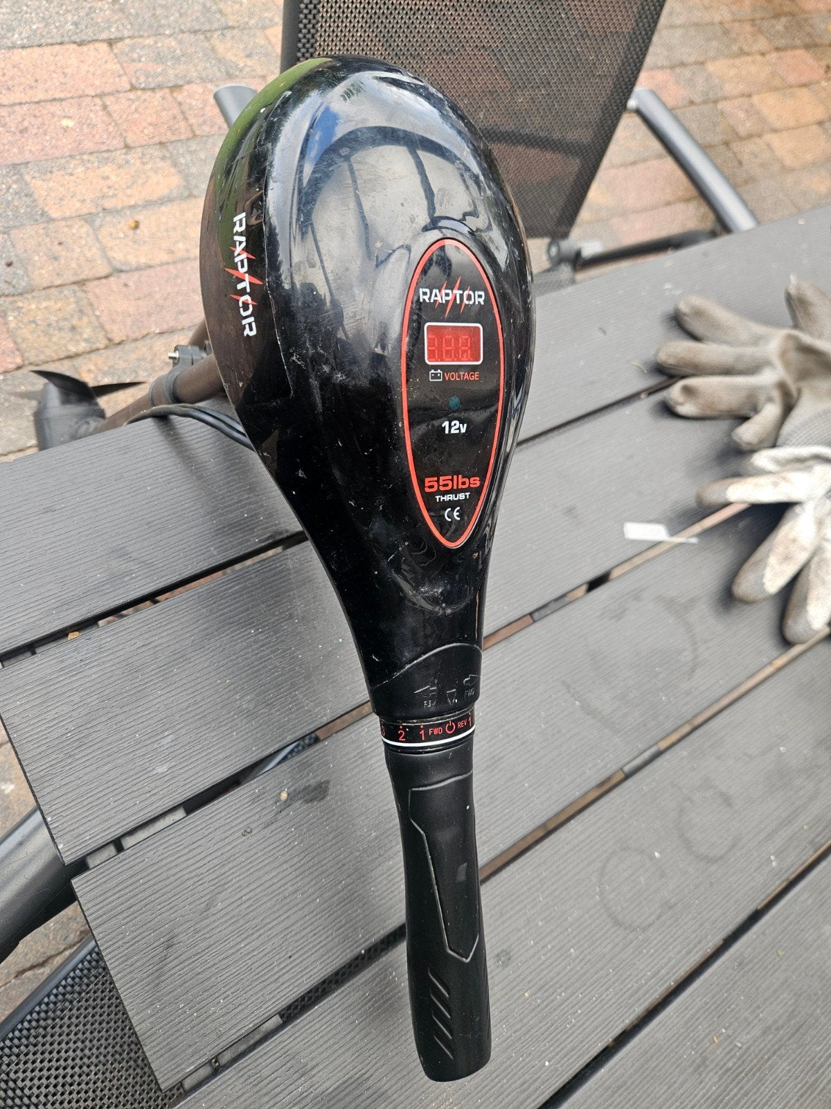 raptor 55 LB electromotor in goede staat, Ophalen, Minder dan 5 pk, Elektrisch, Zo goed als nieuw