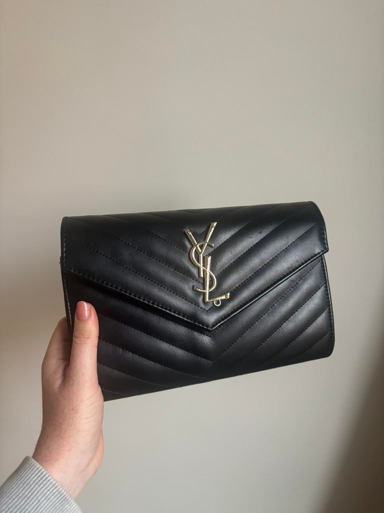 Ysl Cassandre Gouden Hardware - Nieuw, Ophalen of Verzenden, Zo goed als nieuw, Zwart, Handtas