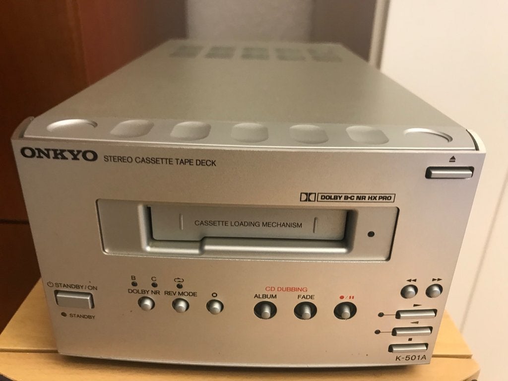 Onkyo K-501A Cassette Tape Deck (2002-05)- auto reverse, Audio, Tv en Foto, Cassettedecks, Ophalen, Overige merken