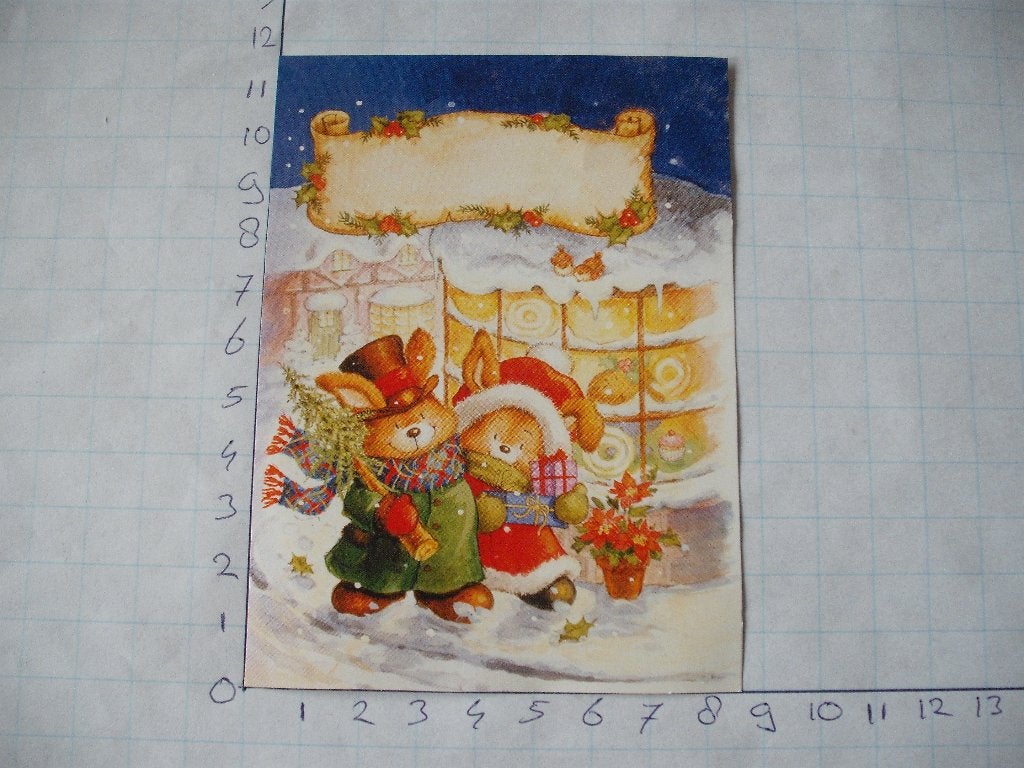 nr. 692 - uitgeknipt 3d plaatje kerst, Ophalen of Verzenden, Nieuw, Kerst, Knipvel