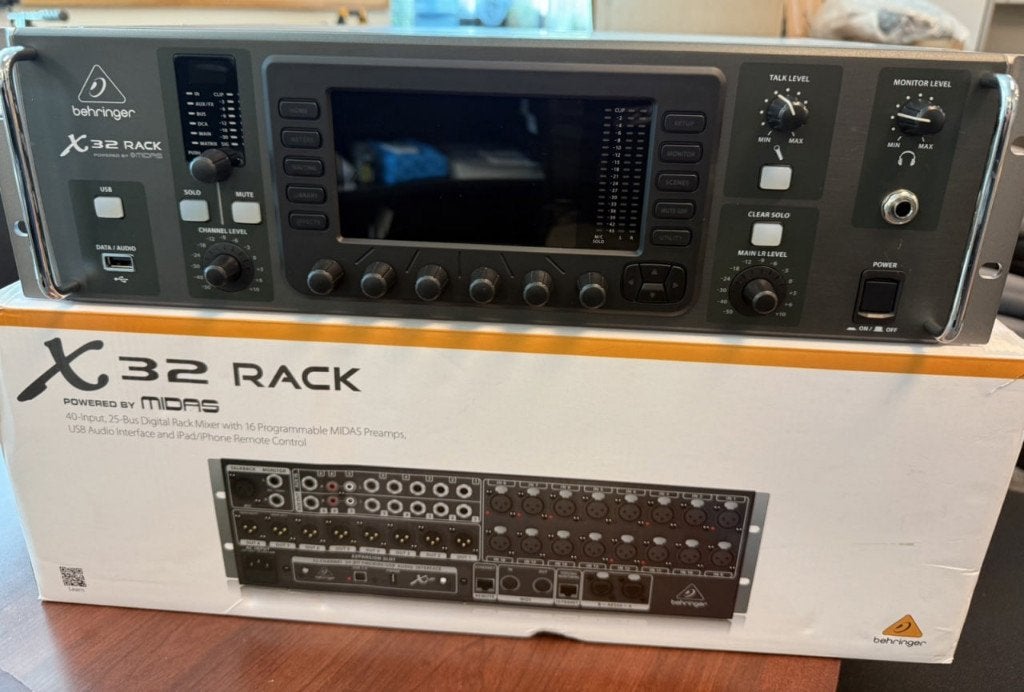 Behringer X32Rack 40-Channel, Muziek en Instrumenten, Mengpanelen, Ophalen of Verzenden, Zo goed als nieuw, 10 tot 20 kanalen