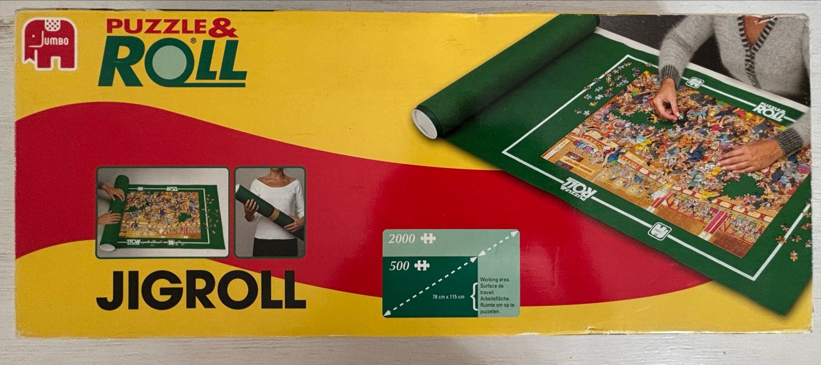 Jumbo Puzzle & Roll Jigroll - Puzzelmat voor 500-2000 stukje, Hobby en Vrije tijd, Ophalen, 500 t/m 1500 stukjes, Zo goed als nieuw
