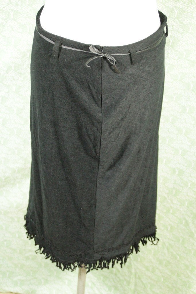 Leuke zwarte rok met franjes mt S merk Supreme Girl, ., Zwart, Ophalen of Verzenden, Zo goed als nieuw