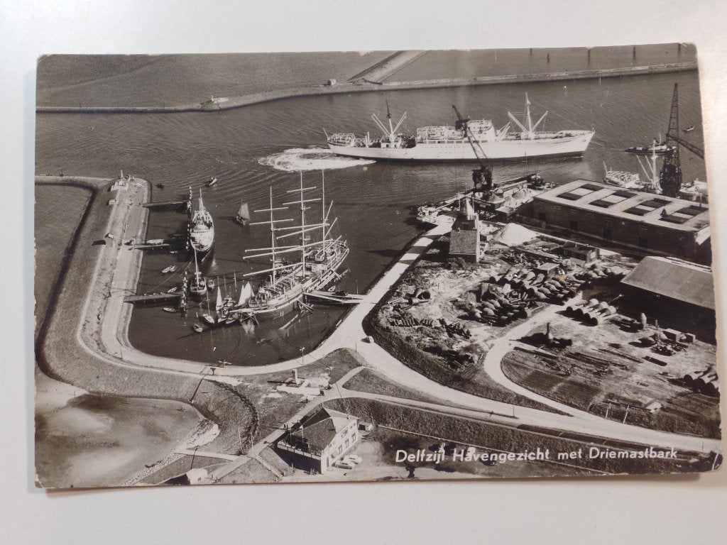Delfzijl haven schepen, Verzenden, 1940 tot 1960, Ongelopen, Groningen