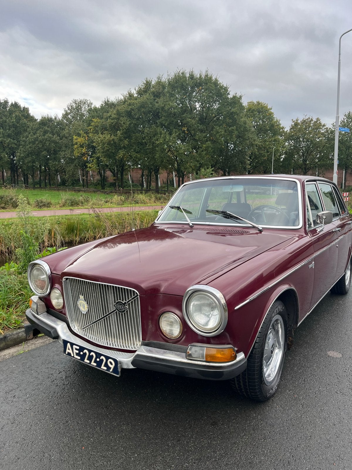 Volvo 164 3.0 1970 Rood lpg belastingvrij, Auto's, 2980 cc, Handgeschakeld, Sedan, Geïmporteerd