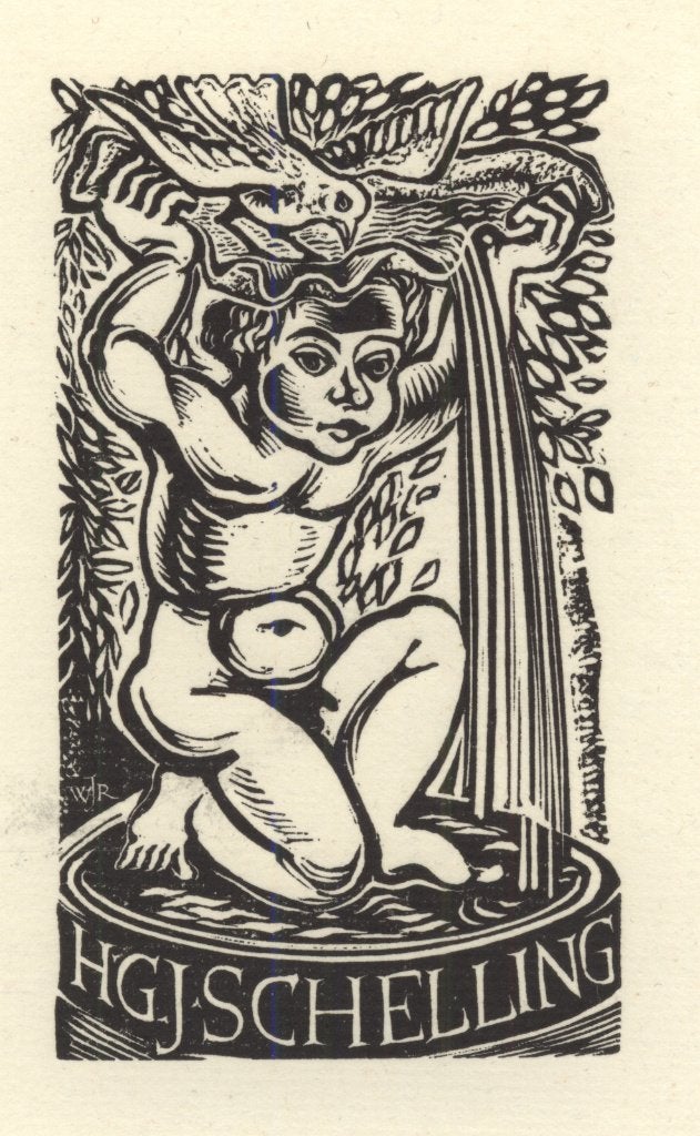 0053 Ex Libris Nederland : Willem Jacob Rozendaal, z.j., Verzenden, Ex libris