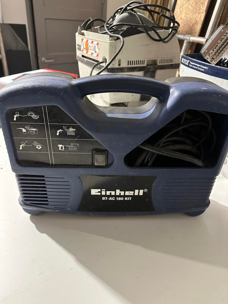 Einhell bt-ac 180 draagbare compressor, Minder dan 25 liter, Ophalen of Verzenden, Minder dan 200 liter/min