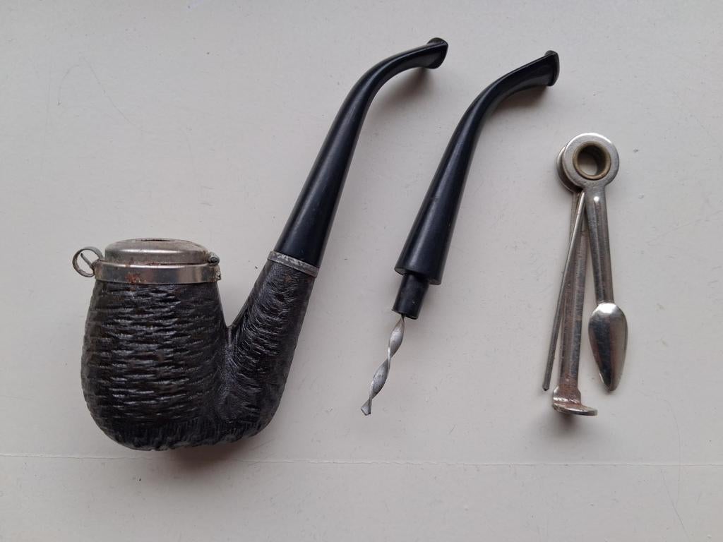 Vintage Gloreuze tabakspijp met toebehoren, Ophalen, Gebruikt, (Water)pijp