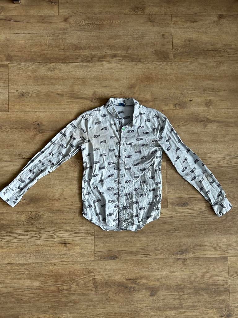 CKS | Lichtblauw jongens overhemd | Maat 158/164 | Nachos, Ophalen of Verzenden, Zo goed als nieuw, Jongen, Overhemd of Blouse