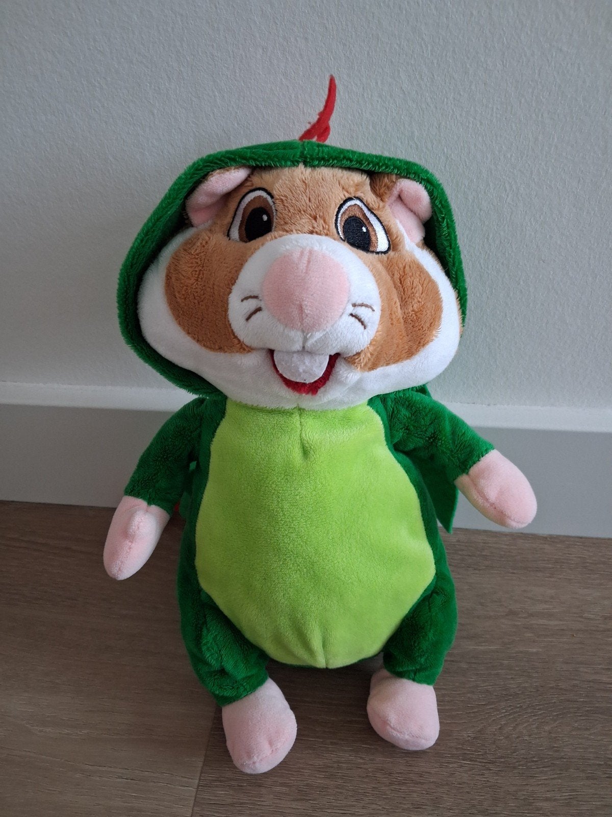Knuffel AH hamster draak groen Albert Heijn Efteling L1747, Ophalen of Verzenden, Zo goed als nieuw, Overige typen