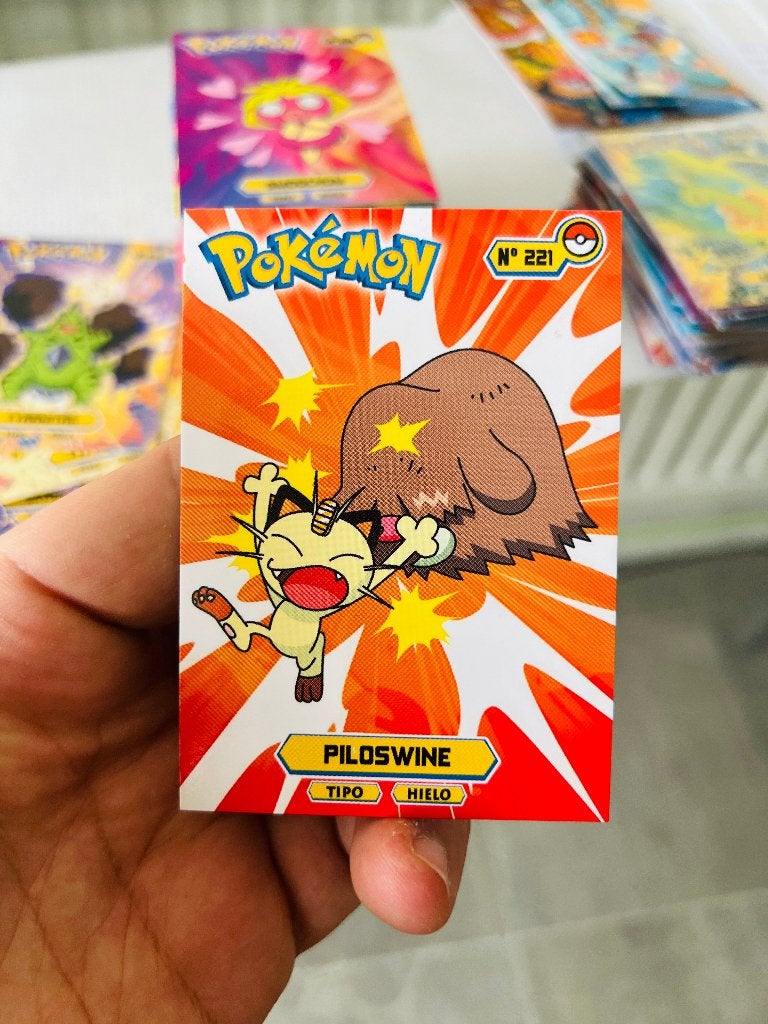 Piloswine Meowth Johto Card Top Collection Promo Pokemon, Verzenden, Zo goed als nieuw, Losse kaart, Foil