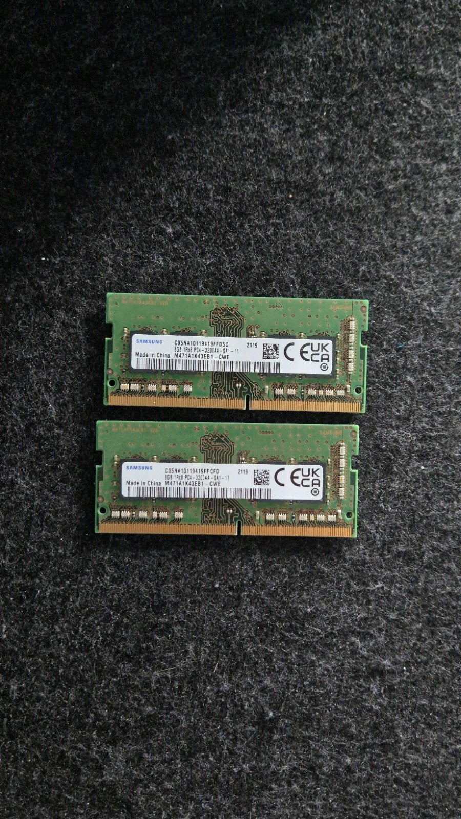 Samsung DDR4 2x8GB 3200MT/s, DDR4, 8 GB, Ophalen of Verzenden, Zo goed als nieuw