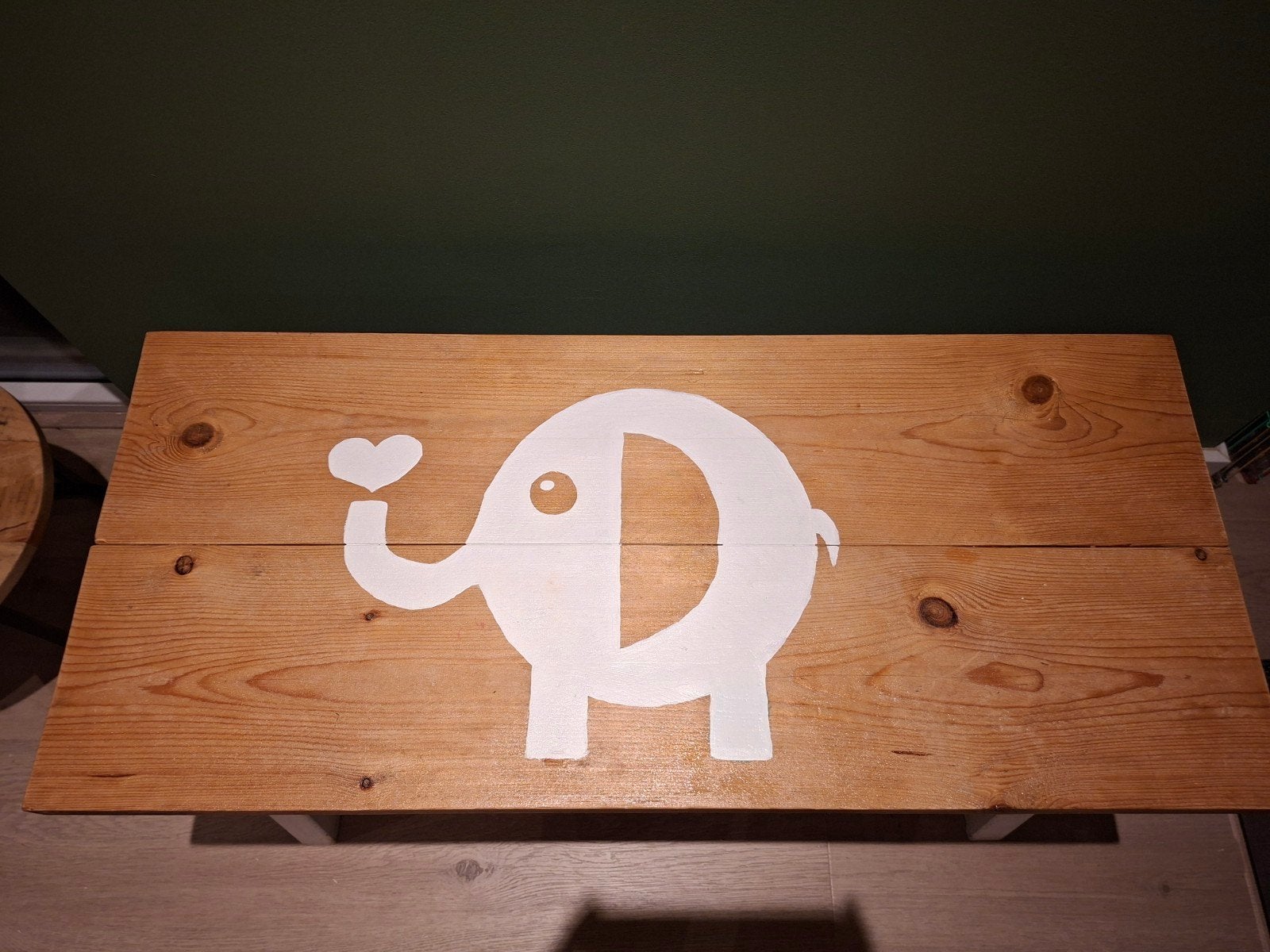 kindertafel met stoeltje, Ophalen, Gebruikt
