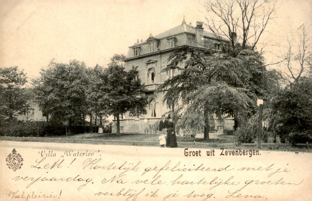 Zevenbergen Villa Waterloo # 80, Verzenden, Voor 1920, Gelopen, Noord-Brabant