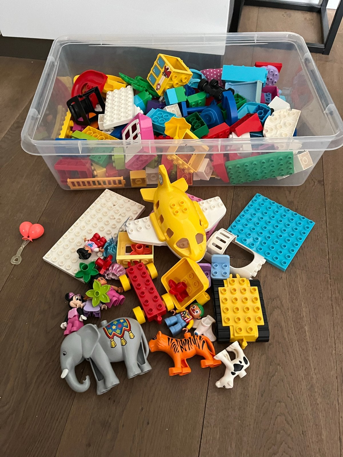 Grote set  LEGO Duplo blokken en figuren, Kinderen en Baby's, Speelgoed | Duplo en Lego, Ophalen, Inclusief minifiguren, Gebruikt