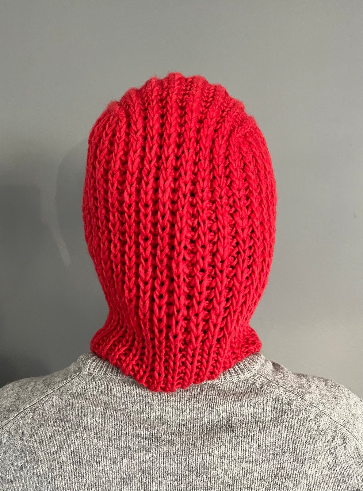 Gebreide Balaclava van 100% Merino Wol - Handgemaakt, Ophalen of Verzenden, Nieuw, Maat 38/40 (M), Muts
