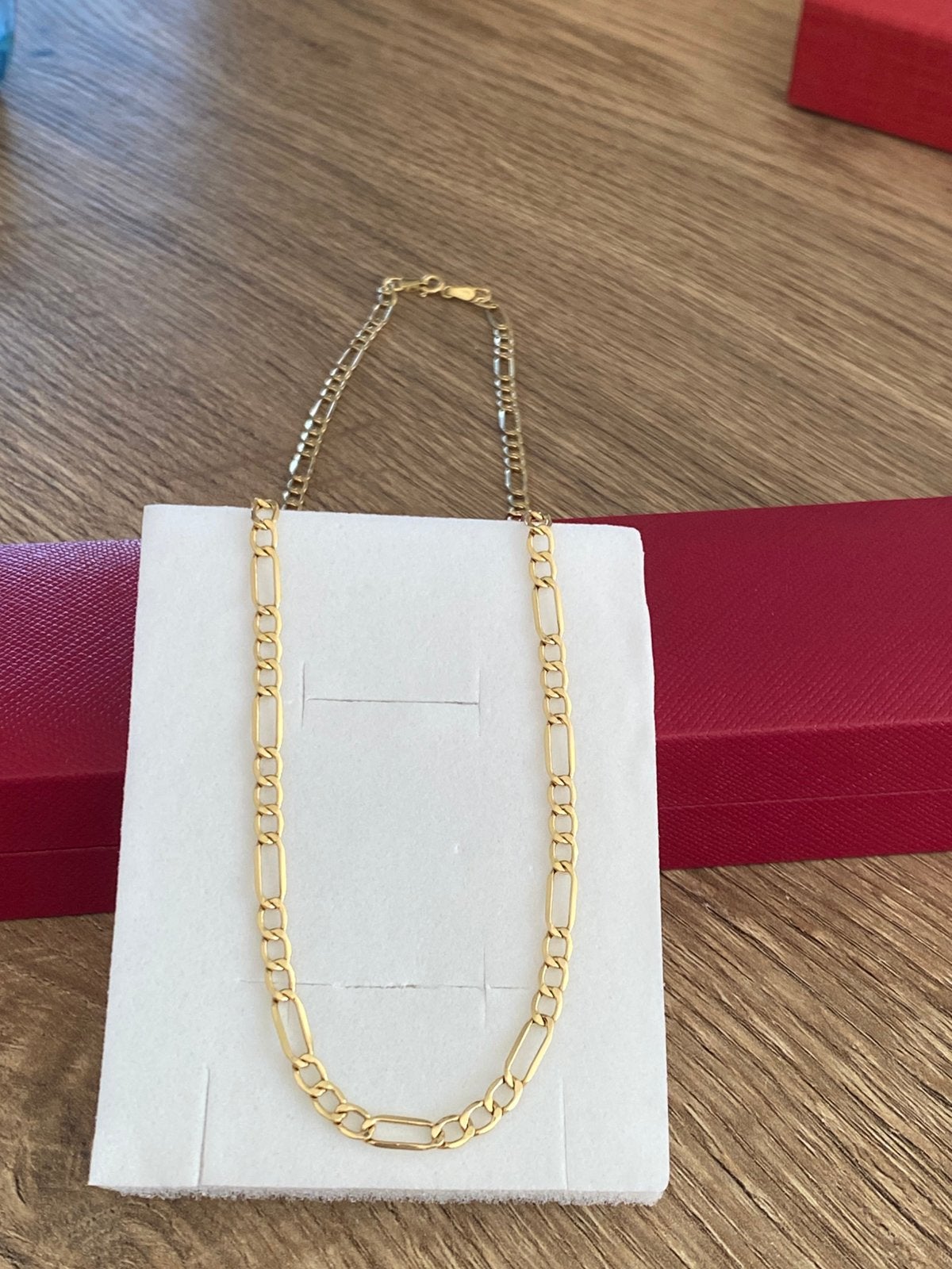 14 karaat gouden ketting 585 goud, Sieraden, Tassen en Uiterlijk, Kettingen, Nieuw, Goud, Goud, Ophalen of Verzenden
