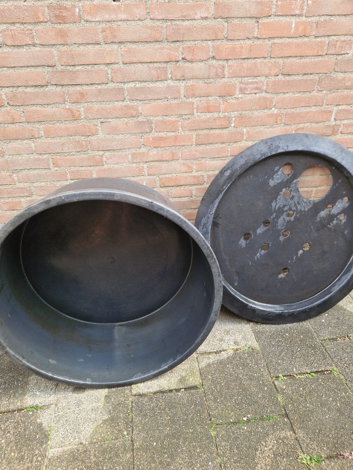 Ubbink TBC Waterornament Bak en Afdekplaat - Ø 80 cm, Ophalen, Gebruikt