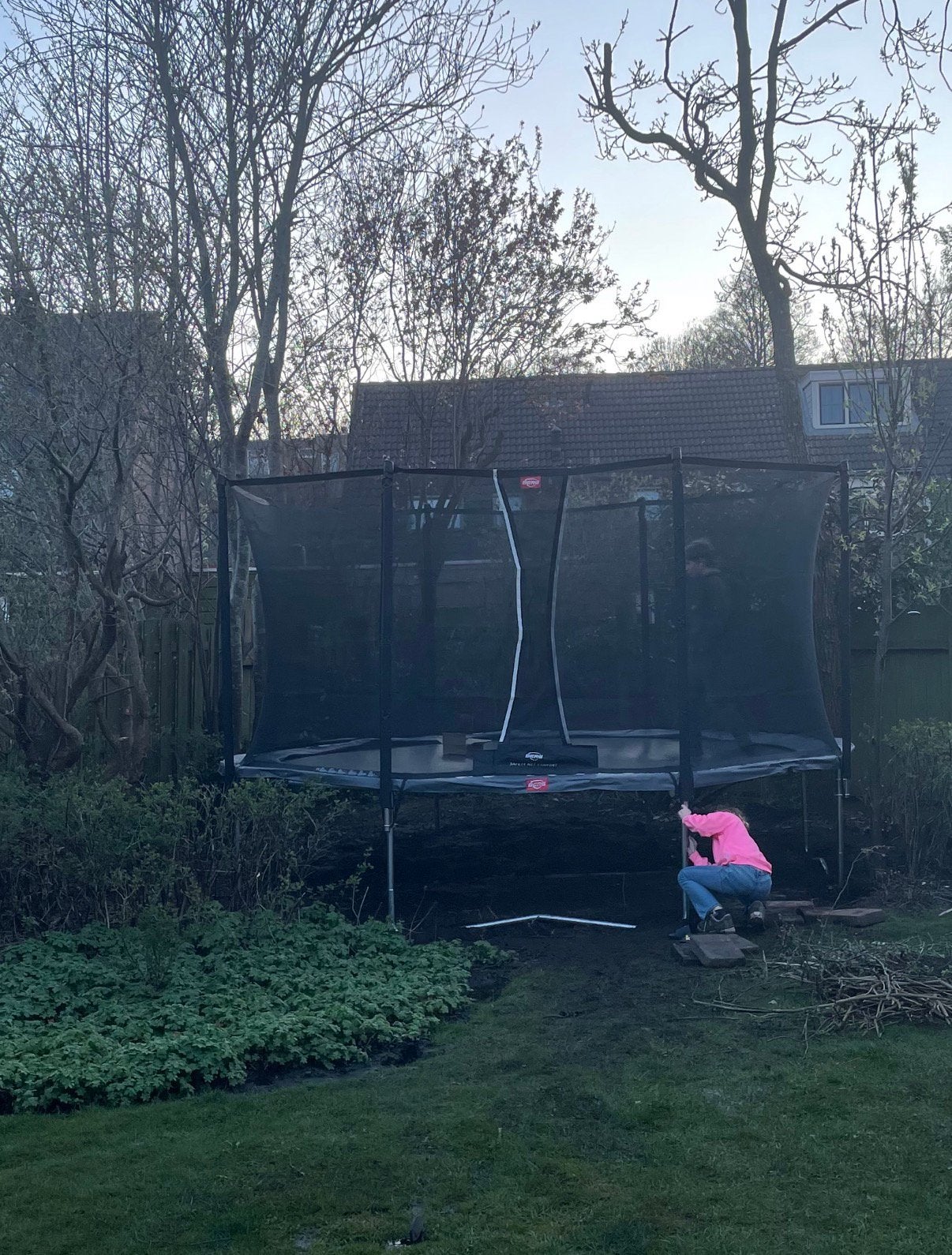 BERG Favorit trampoline 430 cm, Ophalen, Gebruikt