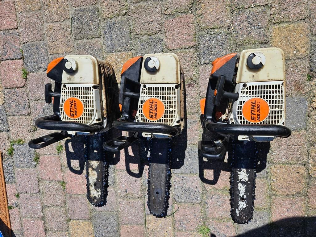 3x stihl ms 200 T tophandle kettingzaag, Ophalen of Verzenden