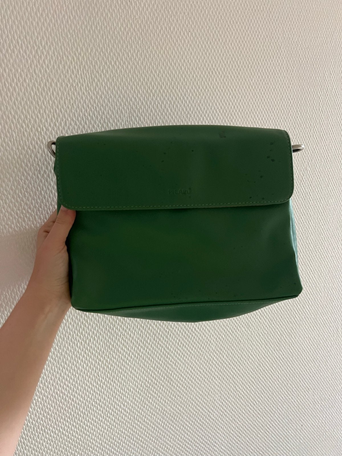 Vintage Picard tas - Groen, zonder hengsel, Sieraden, Tassen en Uiterlijk, Ophalen of Verzenden, Gebruikt, Groen, Handtas