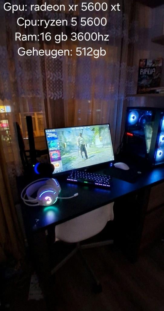 Ik verkoop mijn gaming setup. Alles werkt perfect en is klaa, Ophalen of Verzenden, Zo goed als nieuw, Gaming, SSD