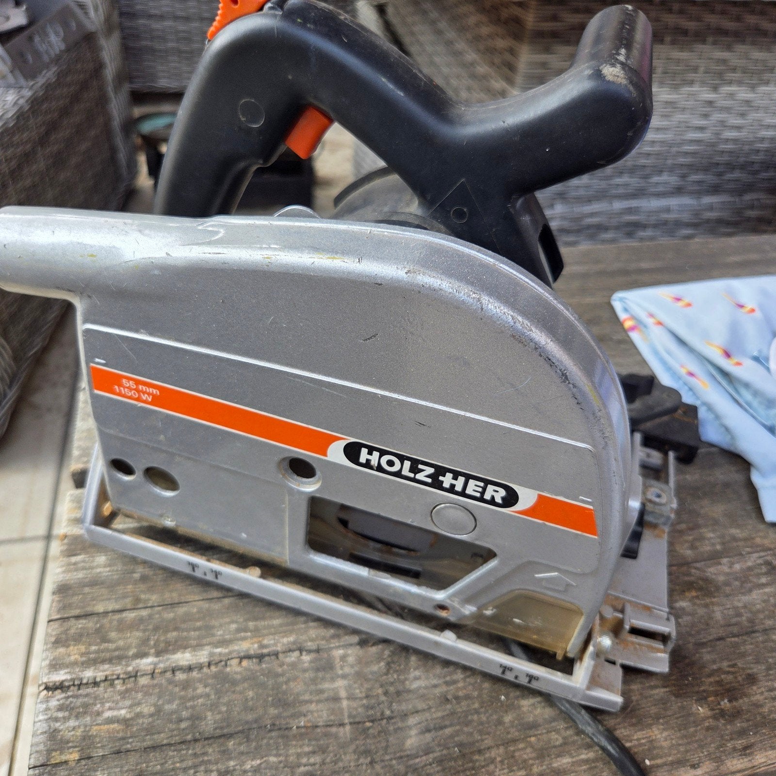 Holz-Her Cirkelzaag 95 mm 1150 W - vergelijkbaar met Festool, Gebruikt, Cirkelzaag, Holz-Her, 70 mm of meer