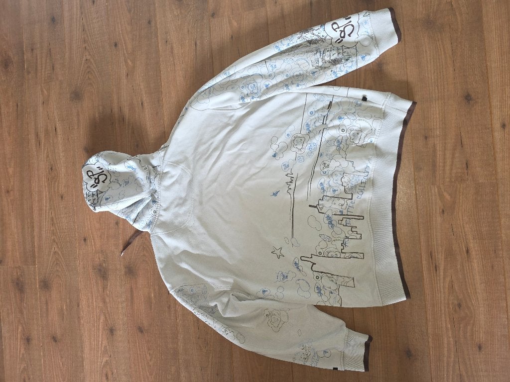 Vintage southpole hoodie, Wit, Overige maten, Ophalen of Verzenden, Zo goed als nieuw